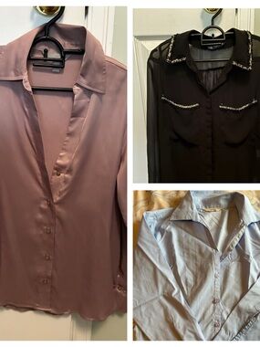 Set of 3. 1 zara and 1 H&M formal tops